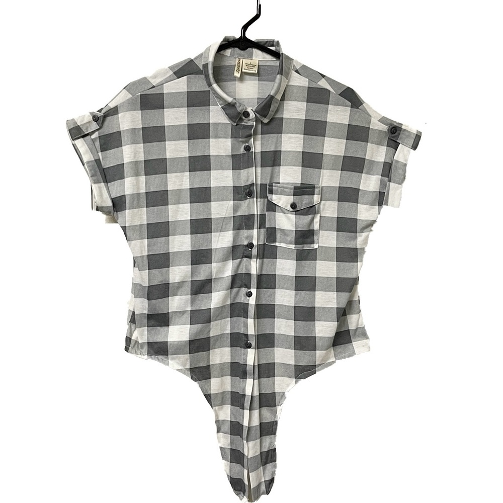 Passport Flannel Women’s Front-tie Short Sleeve Shirt